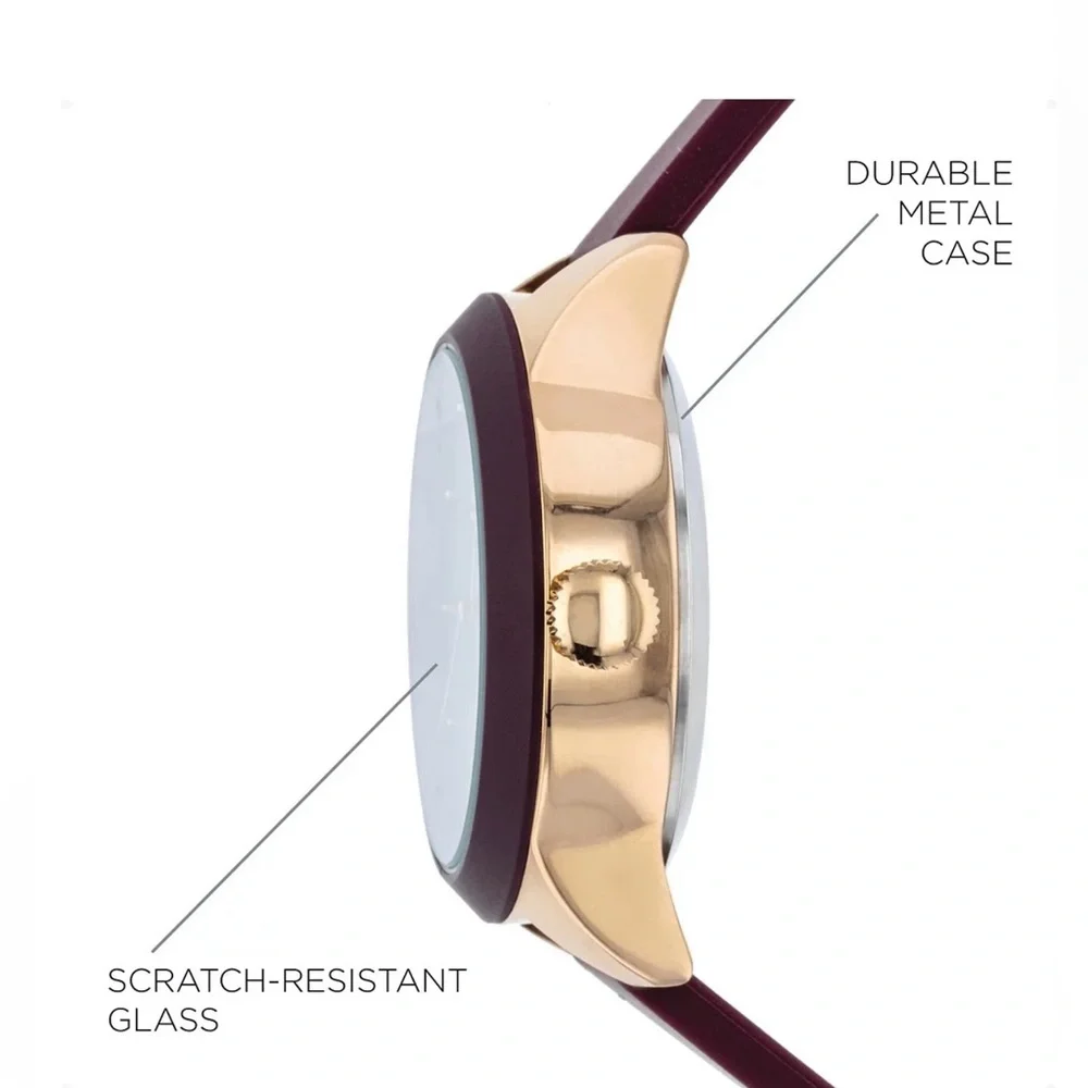 iTOUCH Connected Analog Smartwatch - Burgundy